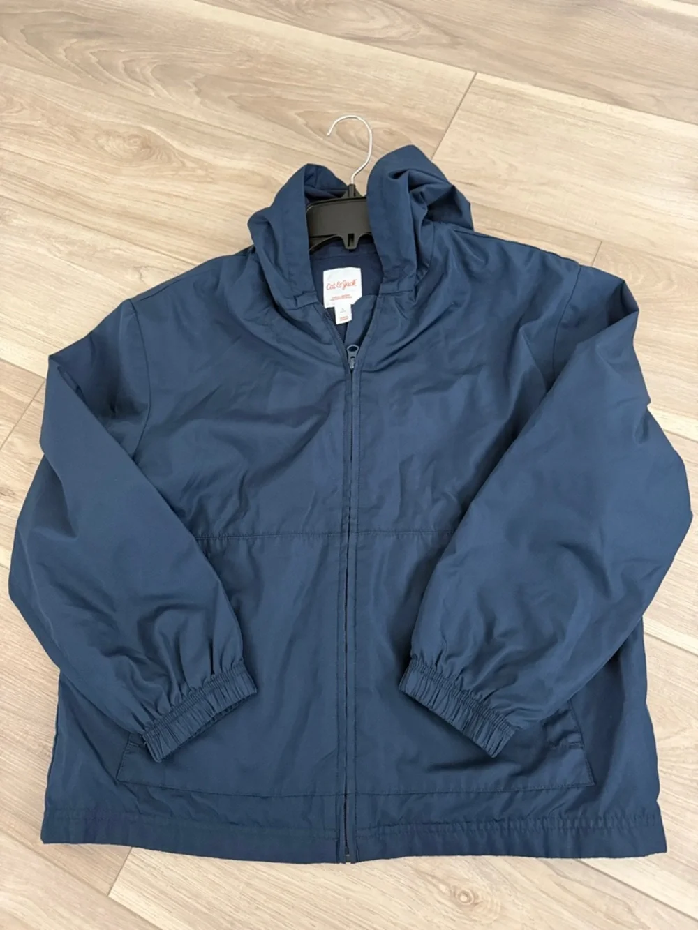 Cat & Jack Dark Blue Hooded Zip Jacket - Picture 1 of 3